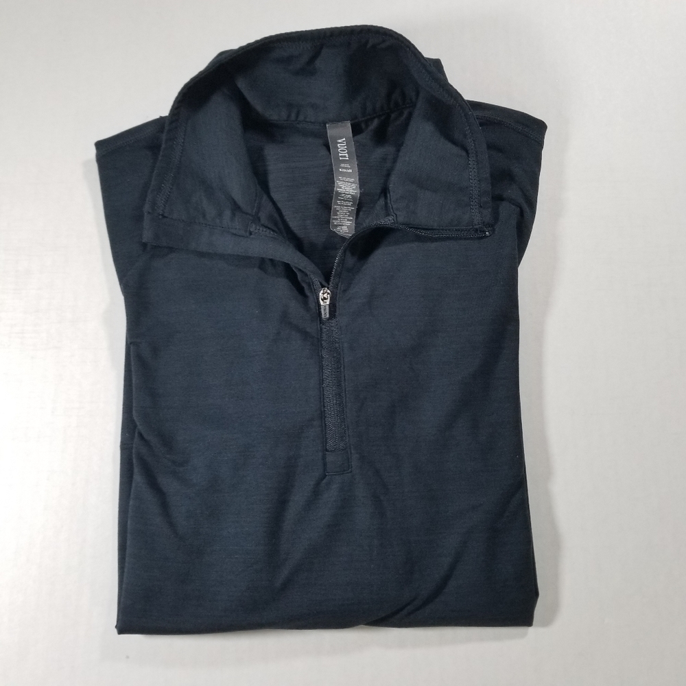 Vuori Ease Performance Half Zip Men Performance Pullover Heather Blue Size Small